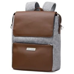 ABC Design Wickelrucksack City mit großem Deckelfach - inkl. Wickelunterlage & Zubehör - Graphite Grey