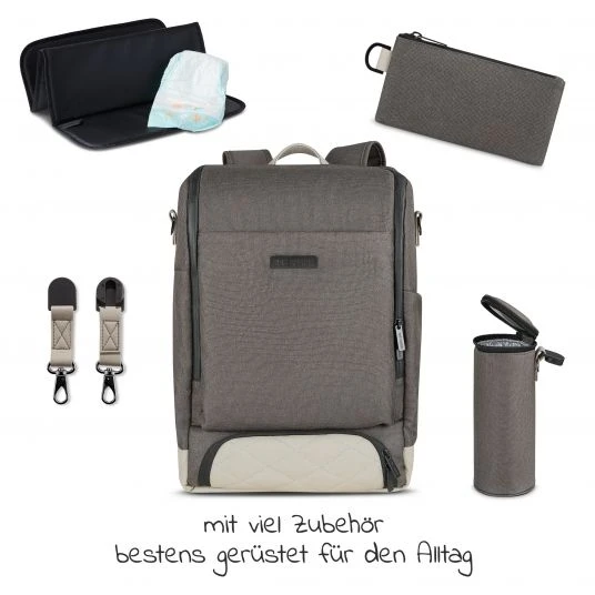 ABC Design Wickel-Rucksack Tour mit großem Frontfach - inkl. Wickelunterlage & Zubehör - Diamond Edition - Herb 4 ABC Design Wickel-Rucksack Tour mit großem Frontfach - inkl. Wickelunterlage & Zubehör - Diamond Edition - Herb – Bild 4