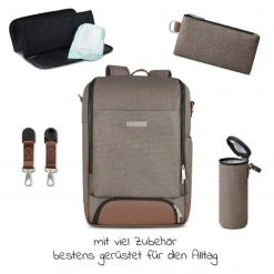 ABC Design Wickel-Rucksack Tour mit großem Frontfach - inkl. Wickelunterlage & Zubehör - Fashion Edition - Nature -Wickeln Verkaufsladen abc design wickel rucksack tour mit grossem frontfach inkl wickelunterlage zubehor fashion edition nature 12001682103 d2