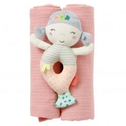 Baby Fehn 3-tlg. Set Greifling & Musselintücher Meerjungfrau - Meereskinder