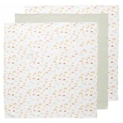 Bébé-jou Mullwindel 3er Pack Musselin 70 x 70 cm - Rainbow Sky