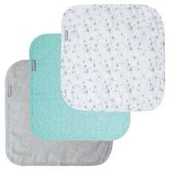 Bébé-jou Pflegetuch 3er Pack Musselin 32 x 32 cm - Ollie
