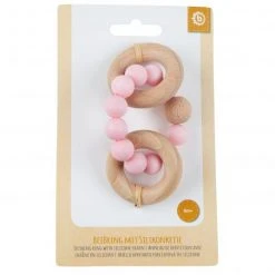 Bieco Holz-Beißring mit Silikonkette - Rosa -Wickeln Verkaufsladen bieco holz beissring mit silikonkette rosa 24059014 d3