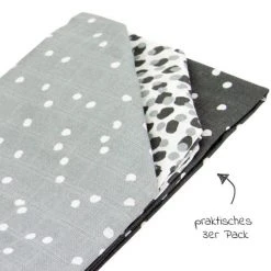 Briljant Baby Mullwindeln 3er Pack 70 x 70 cm - Spots - Iron -Wickeln Verkaufsladen briljant baby mullwindeln 3er pack 70 x 70 cm spots iron hydrluiersspotsantra d2