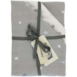 Briljant Baby Mullwindeln 3er Pack 70 x 70 cm - Sunny - Grau