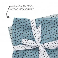 Done by Deer Mullwindel / Mulltuch / Pucktuch - 2er Pack - 70 x 70 cm - Happy Dots - Blau -Wickeln Verkaufsladen done by deer mullwindel mulltuch pucktuch 2er pack 70 x 70 cm happy dots blau 30688 d2