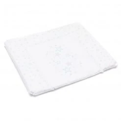 Fillikid Wickelauflage Softy 75 x 85 cm - Blue Stars - Weiß - Kollektion 2022