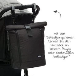 Fillikid Wickelrucksack Rolltop Dublin inkl. Wickelunterlage - Schwarz -Wickeln Verkaufsladen fillikid wickelrucksack rolltop dublin inkl wickelunterlage schwarz 7309 06 d4