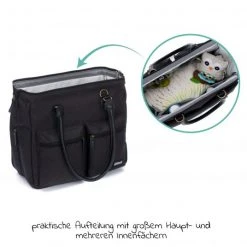 Fillikid Wickeltasche Oxford mit Wickelauflage, Innnen- & Außenfächer - Schwarz - Kollektion 2022 -Wickeln Verkaufsladen fillikid wickeltasche oxford mit wickelauflage innnen aussenfacher schwarz 6510 06 d2