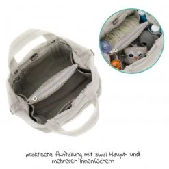 Fillikid Wickeltasche Palma mit Wickelunterlage und Thermotasche - Grau - Kollektion 2022 -Wickeln Verkaufsladen fillikid wickeltasche palma mit wickelunterlage und thermotasche grau 6410 17 d2