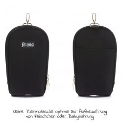 Fillikid Wickeltasche Palma mit Wickelunterlage und Thermotasche - Schwarz - Kollektion 2022 -Wickeln Verkaufsladen fillikid wickeltasche palma mit wickelunterlage und thermotasche schwarz 6410 06 d4
