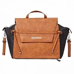 Gesslein 2 in 1 Wickelrucksack & Wickeltasche N°4 mit Wickelunterlage, Innentasche & Isolierbehälter - Cognac - Kollektion 2022