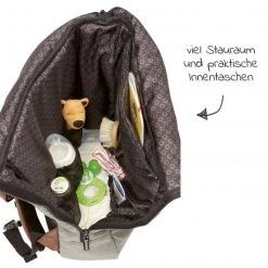 Gesslein 2 in 1 Wickelrucksack & Wickeltasche N°6 mit Wickelunterlage und vielen Fächern - Granitgrau Meliert - Kollektion 2022 -Wickeln Verkaufsladen gesslein 2 in 1 wickelrucksack wickeltasche n 6 mit wickelunterlage und vielen fachern granitgrau meliert 638 251000 d2