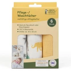 Grünspecht Pflegetuch 6er Pack 30 x 30 cm - Mango -Wickeln Verkaufsladen grunspecht pflegetuch 6er pack 30 x 30 cm mango 1501 v6 d2