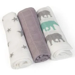 Grünspecht Pflegetuch 6er Pack 30 x 30 cm - Taupe