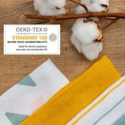 LaLoona Mullwindeln / Mulltücher / Spucktücher 3er Pack - Gelb -Wickeln Verkaufsladen laloona mullwindeln 3er pack gelb 51120 90830 d3