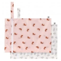 Lässig Nasstasche 2er Pack Wet Bag - Little Forest Rabbit - Rose