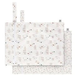 Lässig Nasstasche 2er Pack Wet Bag - Tiny Farmer - Dots Sheep