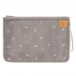Lässig Wickel-Kit für Unterwegs Casual Changing Organizer - Blocks Taupe