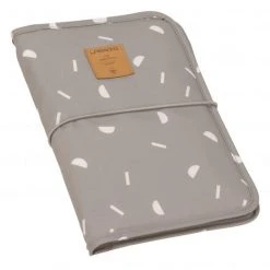 Lässig Wickel-Kit Für Unterwegs Casual Changing Pouch - Blocks - Taupe Grey