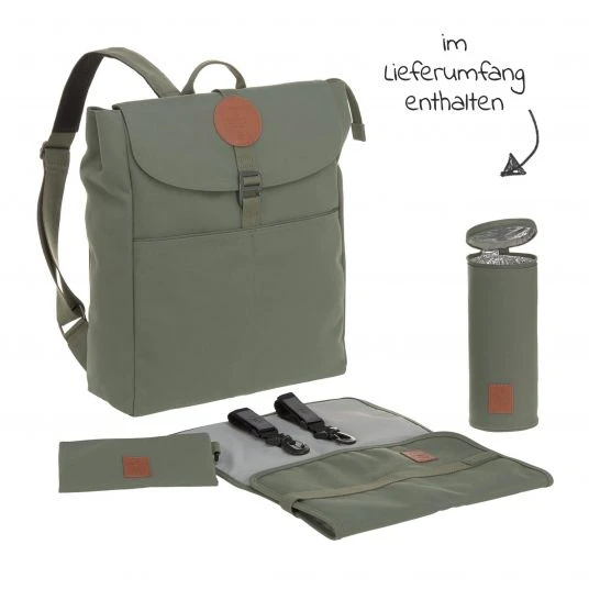 Lässig Wickelrucksack Green Label Backpack Adventure + GRATIS Still-Schal - Olive 3 Lässig Wickelrucksack Green Label Backpack Adventure + GRATIS Still-Schal - Olive – Bild 3