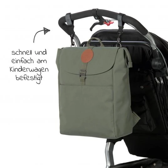 Lässig Wickelrucksack Green Label Backpack Adventure + GRATIS Still-Schal - Olive 5 Lässig Wickelrucksack Green Label Backpack Adventure + GRATIS Still-Schal - Olive – Bild 5