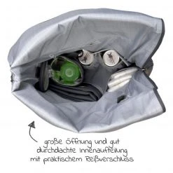 Lässig Wickelrucksack Green Label Rolltop Backpack + GRATIS Still-Schal - Anthracite -Wickeln Verkaufsladen lassig wickelrucksack green label rolltop backpack gratis still schal anthracite set 688 d3