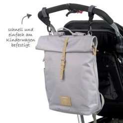 Lässig Wickelrucksack Green Label Rolltop Backpack - Grey -Wickeln Verkaufsladen lassig wickelrucksack green label rolltop backpack grey 1103025200 d3