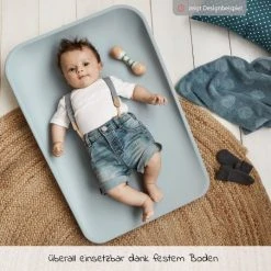 Leander Wickelauflage & Wickelkissen Matty rutschfest, abwaschbar, hygienisch mit hohen Seiten 50 x 70 cm - Blueberry - Kollektion 2022 -Wickeln Verkaufsladen leander wickelauflage wickelkissen matty rutschfest abwaschbar hygienisch mit hohen seiten 50 x 70 cm blueberry 510010 68 d5