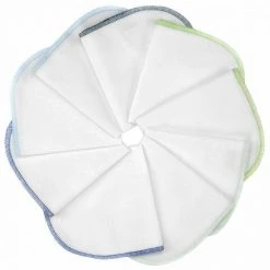 Makian Molton Flanell Baby Waschlappen 9er Pack 30 x 30 cm - Blau Grün
