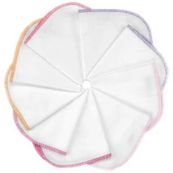 Makian Molton Flanell Baby Waschlappen 9er Pack 30 x 30 cm - Rosa Pink