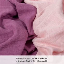 Makian Mulltuch / Pucktuch 2er Pack 120 x 120 cm - Orchidee Puder -Wickeln Verkaufsladen makian mulltuch pucktuch 2er pack 120 x 120 cm orchidee puder hjpop 2 d3