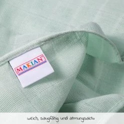 Makian Mullwindel / Mulltuch 10er Pack 80 x 80 cm - Mint -Wickeln Verkaufsladen makian mullwindel mulltuch 10er pack 80 x 80 cm mint hpm 10 d3