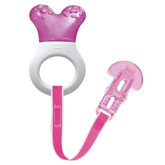 MAM Kühl-Beißring Mini Cooler & Clip - Pink 1 MAM Kühl-Beißring Mini Cooler & Clip - Pink