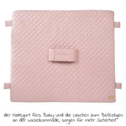Roba Wickelauflage mit Haltegurt 75 x 85 cm - Roba Style Lily - Rosa Mauve -Wickeln Verkaufsladen roba wickelauflage mit haltegurt 75 x 85 cm roba style lily rosa mauve 308020 v229 d2