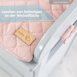 Roba Wickelauflage mit Haltegurt 75 x 85 cm - Roba Style Sammy - Silbergrau -Wickeln Verkaufsladen roba wickelauflage mit haltegurt 75 x 85 cm roba style sammy silbergrau 308021 v230 d5