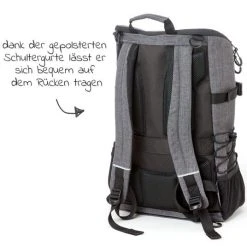 TFK Wickelrucksack inkl. Wickelunterlage & Flaschenhalter - Grau - Kollektion 2022 -Wickeln Verkaufsladen tfk wickelrucksack inkl wickelunterlage flaschenhalter grau t 030 315 d5