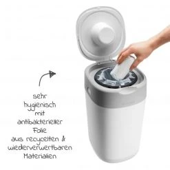 Tommee Tippee 12-tlg. Wickelset - Windeleimer Twist & Click + 4 Nachfüllkassetten + Folien-Wickelunterlage + 6 Mullwindeln -Wickeln Verkaufsladen tommee tippee 12 tlg wickelset windeleimer twist click 4 nachfullkassetten folien wickelunterlage 6 mullwindeln set 692 d5