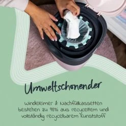 Tommee Tippee Windeleimer Twist and Click Sangenic inkl. 12 Nachfüllkassetten - Greenfilm™ - Weiß -Wickeln Verkaufsladen tommee tippee windeleimer twist and click sangenic inkl 12 nachfullkassetten greenfilm weiss 85102112 d3