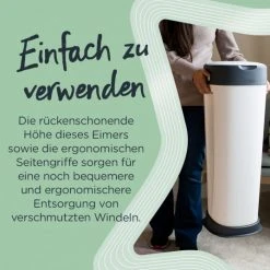 Tommee Tippee Windeleimer Twist and Click Sangenic XL inkl. 1 Nachfüllkassette - Greenfilm™ - Weiß -Wickeln Verkaufsladen tommee tippee windeleimer twist and click sangenic xl inkl 1 nachfullkassette greenfilm weiss 83501401 d2